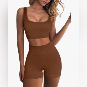Brown Workout Set